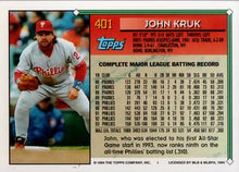 Load image into Gallery viewer, 1994 Topps John Kruk # 401 Philadelphia Phillies
