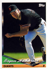 Load image into Gallery viewer, 1994 Topps Bryan Hickerson # 429 San Francisco Giants
