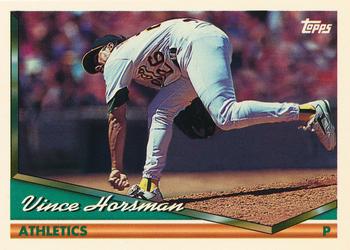 1994 Topps Vince Horsman # 436 Oakland Athletics