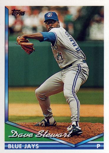 1994 Topps Dave Stewart # 455 Toronto Blue Jays