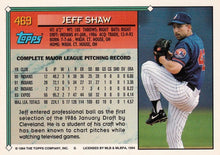 Load image into Gallery viewer, 1994 Topps Jeff Shaw # 469 Montreal Expos
