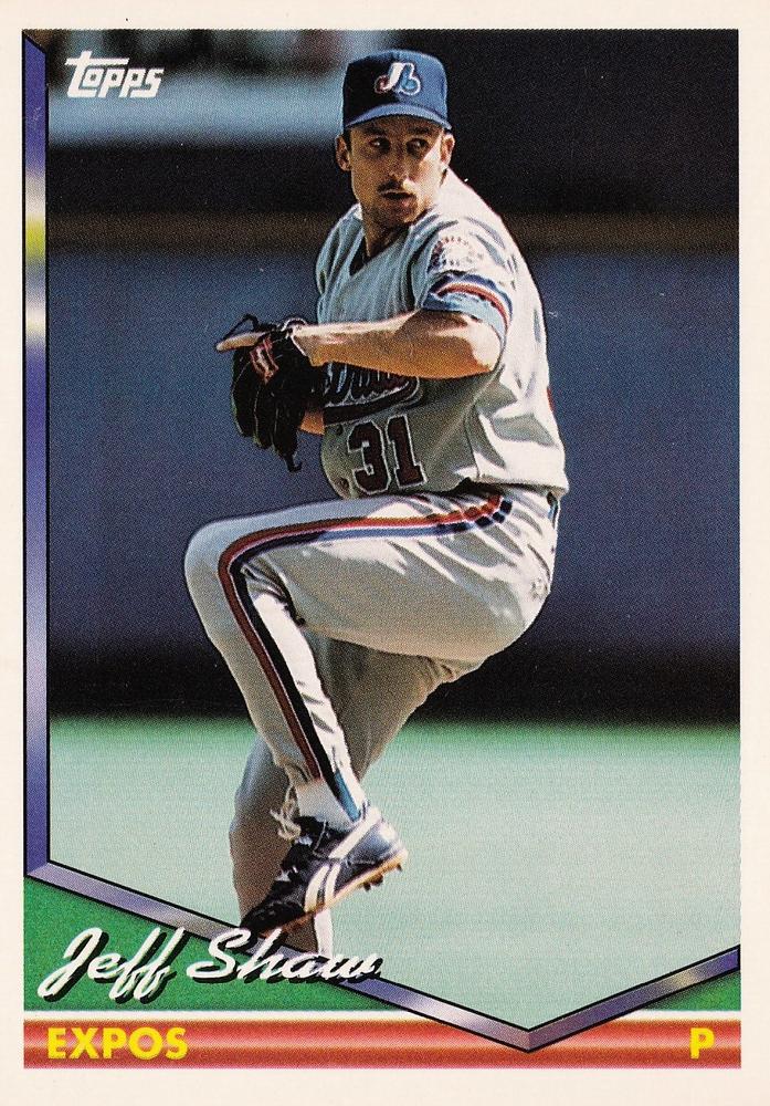 1994 Topps Jeff Shaw # 469 Montreal Expos