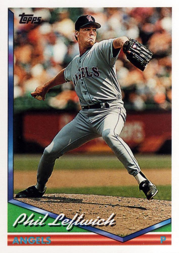 1994 Topps Phil Leftwich RC # 471 California Angels