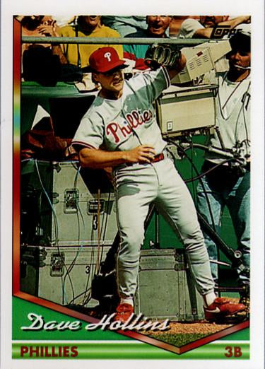 1994 Topps Dave Hollins # 476 Philadelphia Phillies