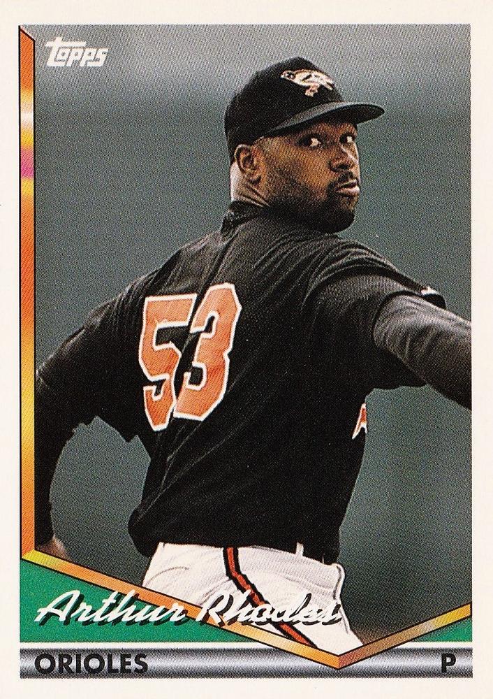 1994 Topps Arthur Rhodes # 477 Baltimore Orioles
