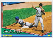 将图片加载到图库查看器，1994 Topps Wade Boggs # 520 New York Yankees
