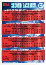 Load image into Gallery viewer, 1994 Topps 2B Prospects (Norberto Martin / Ruben Santana / Jason Hardtke / Chris Sexton) PROS, RC # 527 Chicago White Sox / Seattle Mariners / San Diego Padres / Cincinnati Reds
