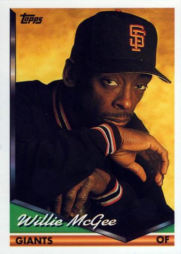 1994 Topps Willie McGee # 574 San Francisco Giants