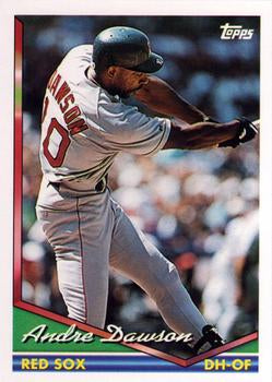 1994 Topps Andre Dawson # 595 Boston Red Sox
