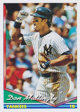 将图片加载到图库查看器，1994 Topps Don Mattingly # 600 New York Yankees
