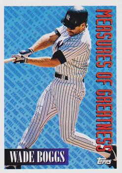 1994 Topps Wade Boggs MOG, UER # 603 New York Yankees