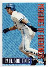 Load image into Gallery viewer, 1994 Topps Paul Molitor MOG # 609 Toronto Blue Jays
