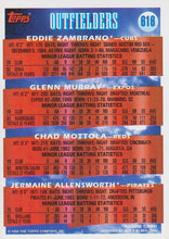 Load image into Gallery viewer, 1994 Topps OF Prospects (Eddie Zambrano / Glenn Murray / Chad Mottola / Jermaine Allensworth) PROS, RC # 616 Chicago Cubs / Montreal Expos / Cincinnati Reds / Pittsburgh Pirates
