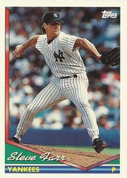 1994 Topps Steve Farr # 641 New York Yankees