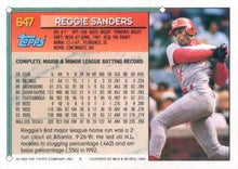 Load image into Gallery viewer, 1994 Topps Reggie Sanders # 647 Cincinnati Reds
