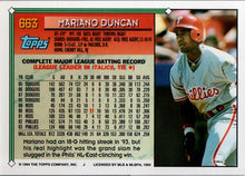 Load image into Gallery viewer, 1994 Topps Mariano Duncan # 663 Philadelphia Phillies

