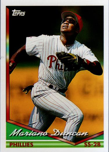 1994 Topps Mariano Duncan # 663 Philadelphia Phillies