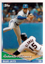 Load image into Gallery viewer, 1994 Topps Roberto Alomar # 675 Toronto Blue Jays
