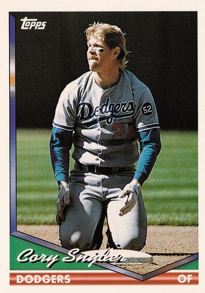 1994 Topps Cory Snyder # 683 Los Angeles Dodgers