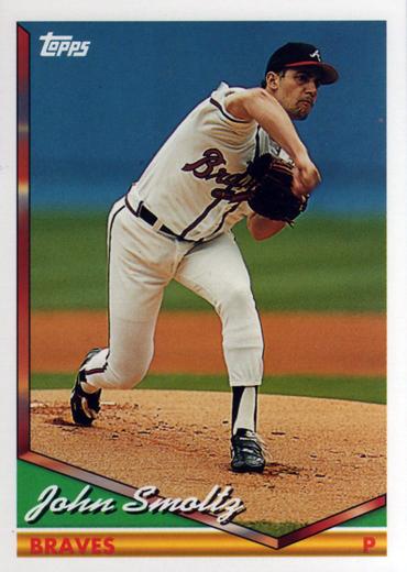 1994 Topps John Smoltz UER # 687 Atlanta Braves