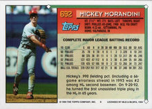 Load image into Gallery viewer, 1994 Topps Mickey Morandini # 692 Philadelphia Phillies
