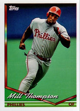 Load image into Gallery viewer, 1994 Topps Milt Thompson # 722 Philadelphia Phillies
