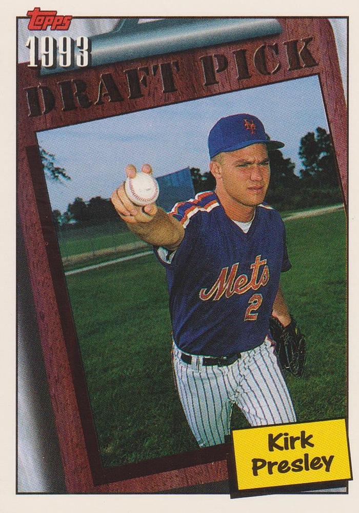 1994 Topps Kirk Presley DPK, RC # 740 New York Mets