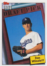 Load image into Gallery viewer, 1994 Topps Dax Winslett DPK, RC # 755 Los Angeles Dodgers
