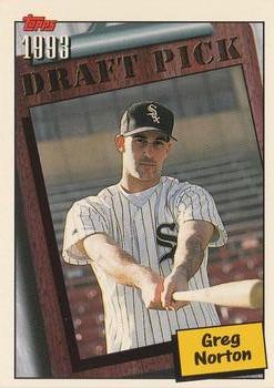 1994 Topps Greg Norton DPK, RC # 758 Chicago White Sox