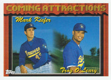Load image into Gallery viewer, 1994 Topps Mark Kiefer / Troy O&#39;Leary CA, RC # 770 Milwaukee Brewers

