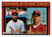Load image into Gallery viewer, 1994 Topps Kevin Foster / Gene Schall CA, RC # 786 Philadelphia Phillies
