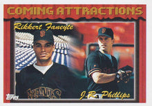 Load image into Gallery viewer, 1994 Topps Rikkert Faneyte / J.R. Phillips CA, RC # 790 San Francisco Giants
