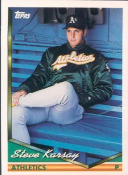 1994 Topps Steve Karsay RC # 131 Oakland Athletics