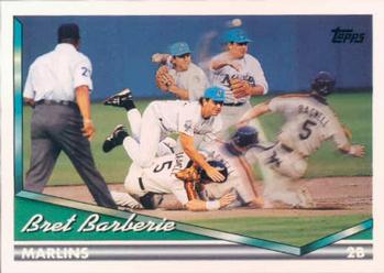 1994 Topps Bret Barberie # 132 Florida Marlins