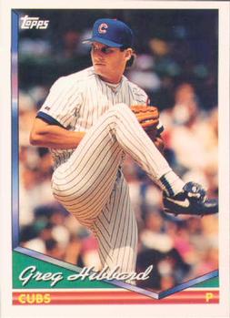 1994 Topps Greg Hibbard # 148 Chicago Cubs