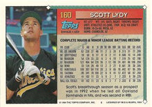 Load image into Gallery viewer, 1994 Topps Scott Lydy RC # 160 Oakland Athletics
