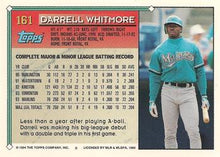 تحميل الصورة إلى عارض المعرض، 1994 Topps Darrell Whitmore # 161 Florida Marlins
