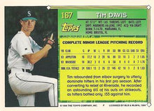 Load image into Gallery viewer, 1994 Topps Tim Davis FS # 167 Seattle Mariners
