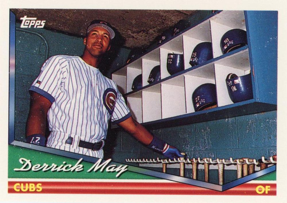 1994 Topps Derrick May # 6 Chicago Cubs