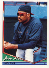 将图片加载到图库查看器，1994 Topps Jose Mesa # 7 Cleveland Indians
