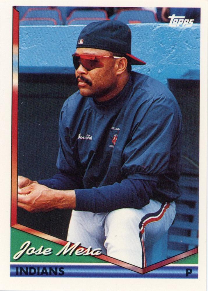 1994 Topps Jose Mesa # 7 Cleveland Indians