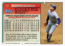تحميل الصورة إلى عارض المعرض، 1994 Topps جون أولرود # 10 تورنتو بلو جايز
