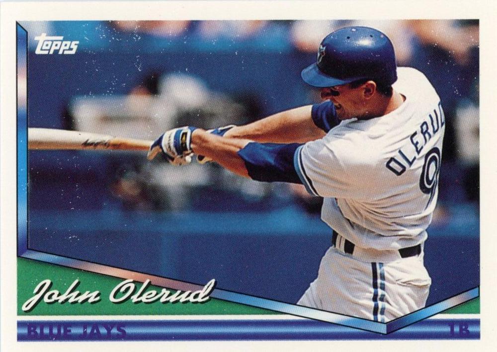 1994 Topps جون أولرود # 10 تورنتو بلو جايز