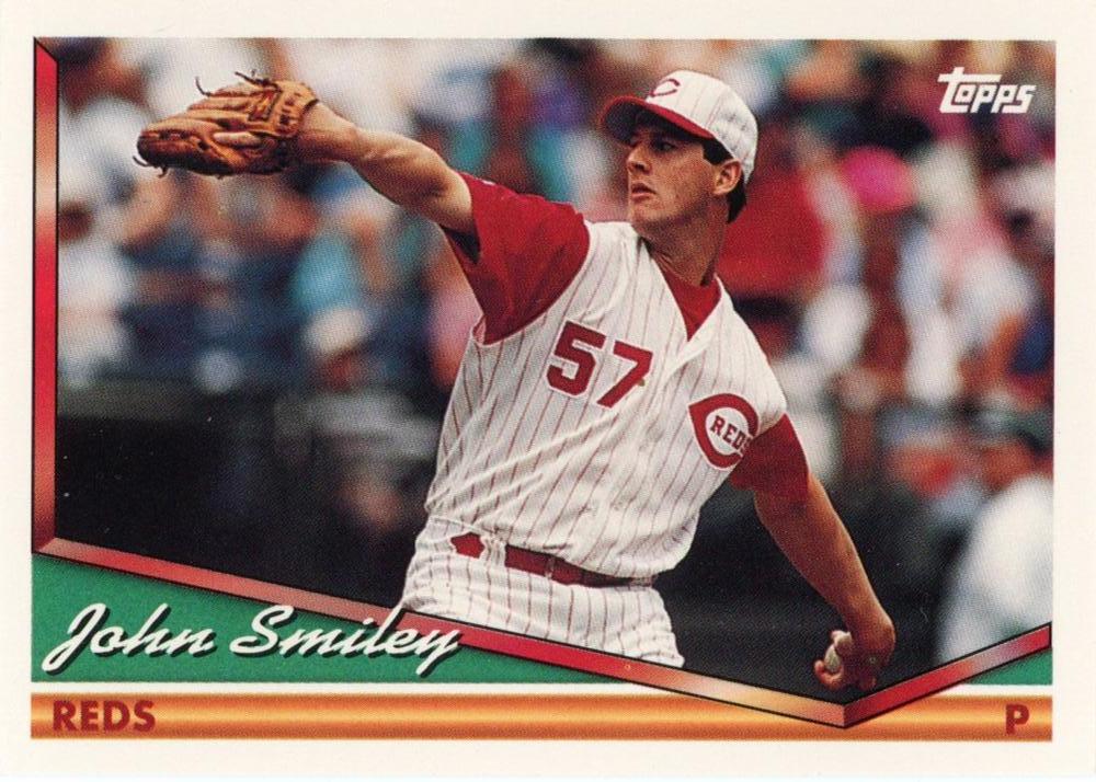 1994 Topps John Smiley # 12 Cincinnati Reds