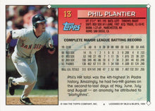 将图片加载到图库查看器，1994 Topps Phil Plantier # 13 San Diego Padres
