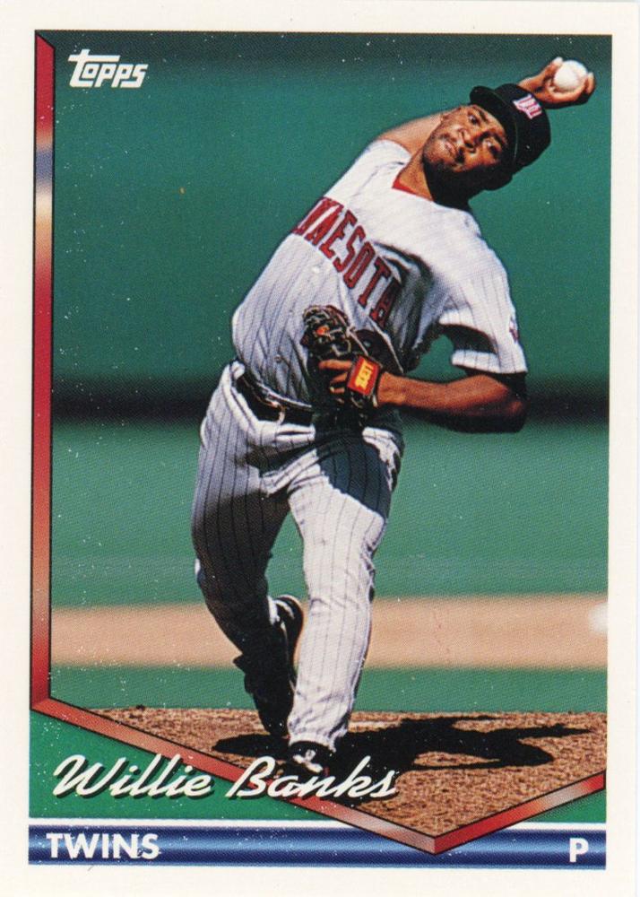 1994 Topps Willie Banks # 14 Minnesota Twins