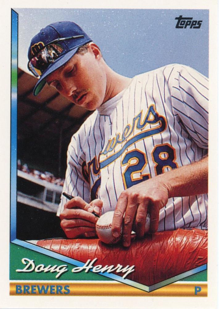 1994 Topps Doug Henry # 16 Milwaukee Brewers