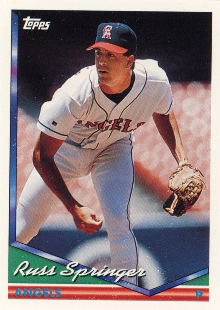 1994 Topps Russ Springer # 113 California Angels