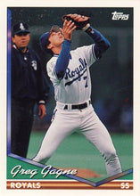 تحميل الصورة إلى عارض المعرض، 1994 Topps Greg Gagne # 151 Kansas City Royals
