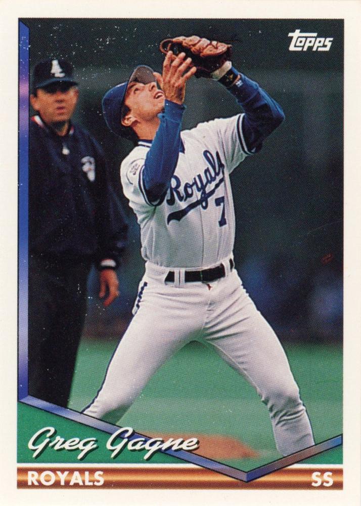 1994 Topps Greg Gagne # 151 Kansas City Royals